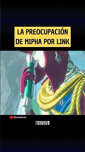 Mipha's reaction upon hearing about Link 🥺💧