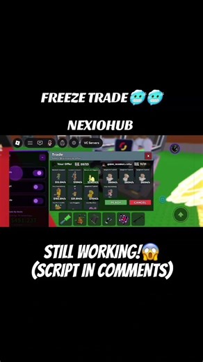 BEST WORKING FREEZE TRADE IN STEAL A BRAINROT 🤯🤫 #roblox #robloxscript #delta