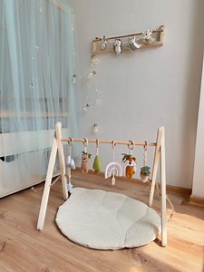 Woodland Baby Play Gym Forest Animal Toys ,natural Wood Play Gym for Baby, Woodland Baby Gym ,wooden Activity Gym ,natural Play Baby Gym Toy - Etsy