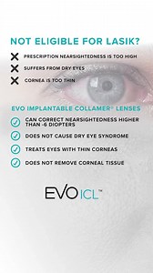 Break free from the hassles of contacts and glasses with EVO implantable lenses, the next-generation vision correction procedure. | EVO ICL | Facebook