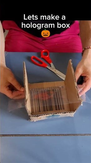 I made a real-life 3D hologram box for Halloween! 🎃 | DIY Fun & Phone Trick