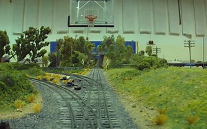 【模型轨道】展览馆HO比例大型火车模型沙盒