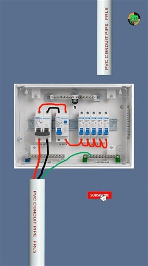 SDB Board Wiring Explained 🔥 DP MCCB, RCCB & MCB Connection #shorts