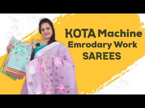 "Watch This Amazing Machine Embroidery Work On Sarees! You'll Be Amazed!"