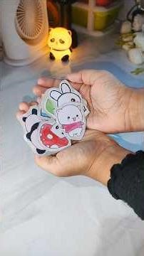 korch cute stickers undaakkiyaaloo🐻🐼#craft#diy#shorts