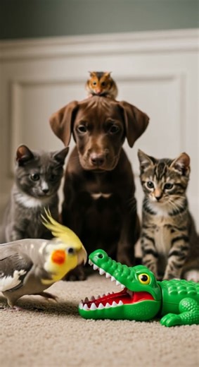 Cockatiel Takes On Croc Like a Boss! 🐦🎮🔥 Watch the epic showdown #BirdVsCroc #GamingShorts #PetPower