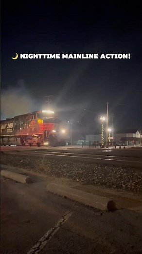 Late Night Freight Train Action in Swanton, Ohio! 🌙🚂 #shorts
