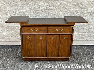 Pick Your Color! Vintage Drexel Accolade Campaign Server Dry Bar on Casters | Flip Top | Buy "as Is" or Painted W/ the Color of Your Choice. - Etsy