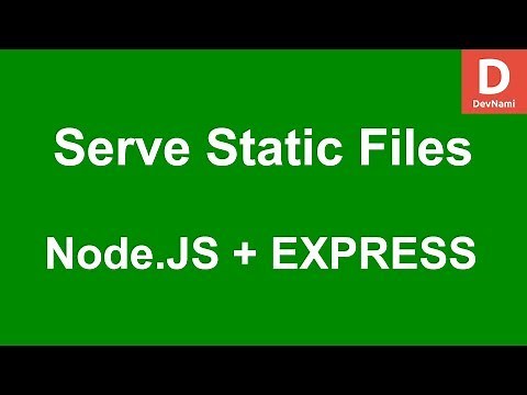 Express.js How To Serve Static Files in Node.js