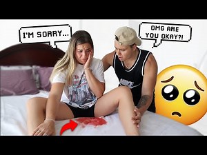 PERIOD PRANK ON BOYFRIEND!! *CUTE REACTION*