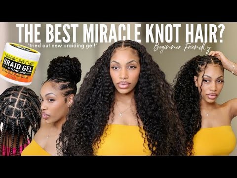 IS THIS THE BEST HAIR FOR MIRACLE KNOTS?!?! DIY Knotless Method + Trying New Braid Gel! | OQ Hair