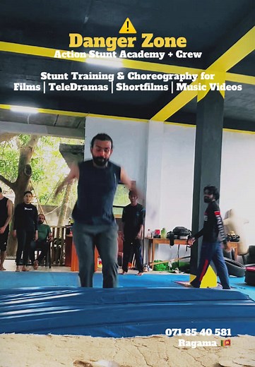 Stunt Training and Choreography in Danger Zone, Sri Lanka