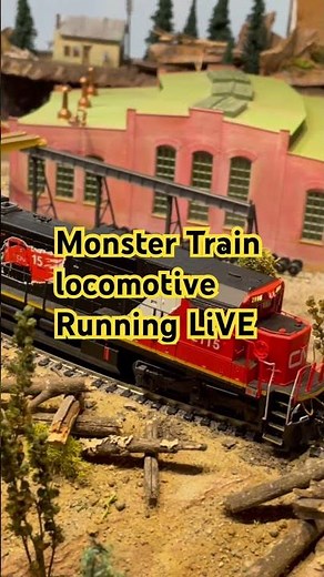 Monster Train Locomotive Running LiVE #livetrains #liveOps #foamer #live #trackside #train-cam #dcc