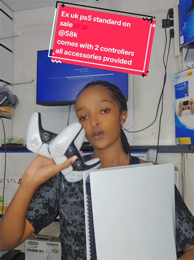 Ex uk ps5 standard on sale💯💯 @58k comes with 2 controllers all accessories provided 6months warranty given contact 0702852143 location; Rural urban building shop m2 KMDTECH , behind national archive tom mboya street . Call 0702852143 for more detail #foryoupage❤️❤️ #fyp #trendingvideo #foryoupage #creatorsearchinsight