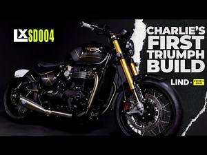 CUSTOM Triumph Bonneville Bobber | Charlie Stockwell's First Triumph Build | LxSD004