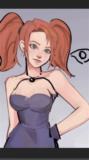 How to draw collarbones in a character portrait? #art #digitalart