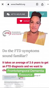 Frontotemporal Dementia (FTD) doesn’t get the attention it deserves—but it should. It’s the most common form of dementia for people under 60, and it can be devastating for families. That’s why I want to highlight the incredible work of AFTD (The Association for Frontotemporal Degeneration)—a nonprofit dedicated to supporting families, funding research, and raising awareness. I made a video breaking down what FTD is, how AFTD helps, and why this organization is so important. Watch now to learn mo