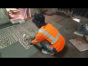 Installing floor tiles easily, step by step
