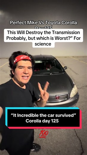 The second test was no joke… #perfectmike #toyotacorolla #cartest #durability #cars