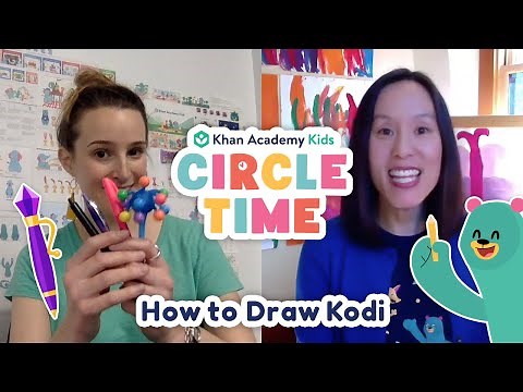 How To Draw Kodi The Bear | Character Drawing for Kids | Circle Time with Khan Academy Kids