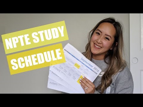 NPTE | Physical Therapy Boards Study Plan and Organization