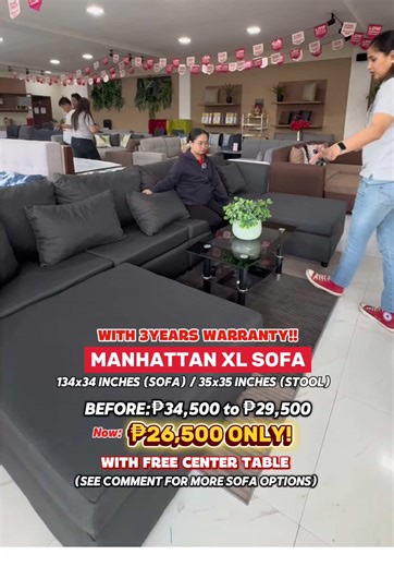 Amazing Christmas Sofa Deals with Free Center Table