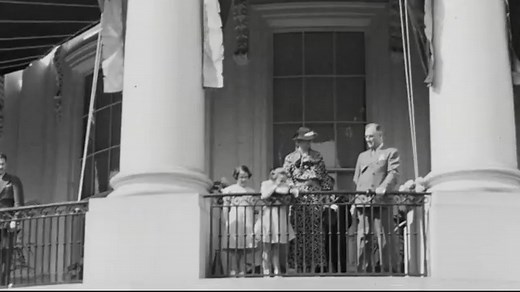 Never-before-seen footage of FDR walking at the White House