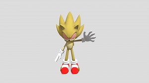 Fleetway Super Sonic - Download Free 3D model by Sonic stuff (@danielrivera1)