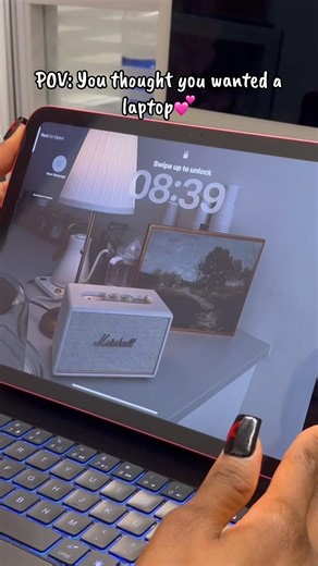 Set up my magnetic keyboard with me #pinkipad #magnetickeyboard