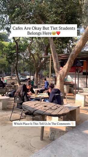 Thapar Unofficial💀 on Instagram: "Cafes Are Okay But Tiet Students Belong Here🥹❤️ Vh uppar belong ana hai😭error hogya #thapar #unofficial #thaparuniversity #tiet #patiala #promotion #reels #reelstrend #funnyreels #like #share #follow"