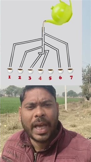 देख कर बताओ कि चाय किस कप 🍵 में पहले भरेगी 👍💯✅ #viral #trending #viralvideochallenge #viralvideos