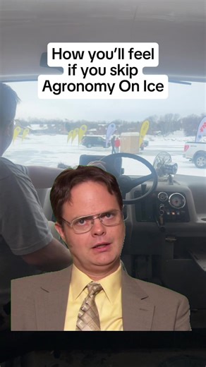 Don’t be like Dwight. #AgronomyOnIce #farmshow #devilslake #agmafia
