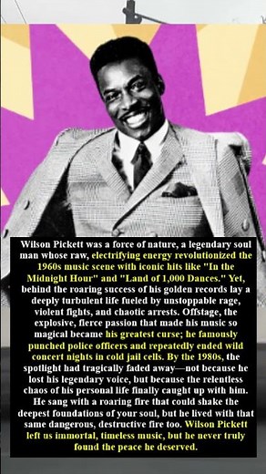 The Dark, Untamed Wildness That Destroyed the King of 1960s Soul Music 😱