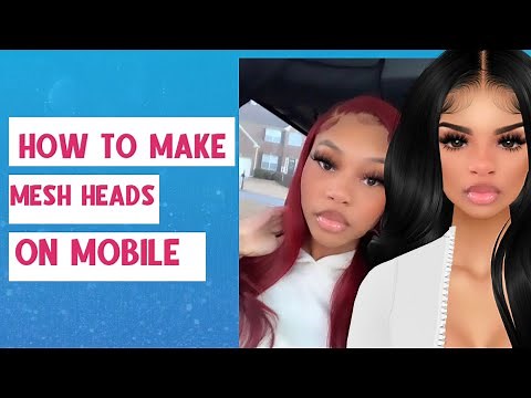 IMVU | How To Make Mesh Heads On Mobile!!🤯😍(Procreate)