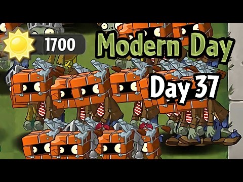 Plants vs Zombies 2 - Modern Day - Day 37: Brickhead Zombie | Hot Date in Last Stand Level