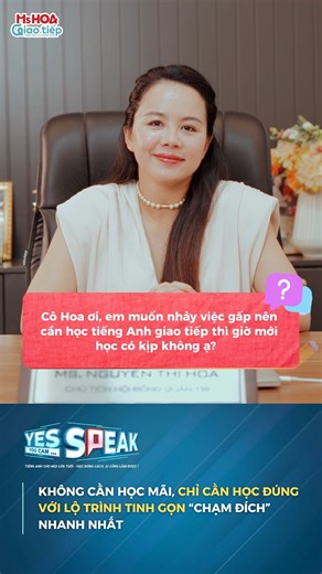 🎯 Học tiếng Anh không khó khi có đúng lộ trình! Có phải bạn từng rơi vào cảnh: học từ vựng mãi vẫn quên, học ngữ pháp nhưng không áp dụng được, mỗi ngày học 1 chút, nhưng tổng thể… chẳng đi đến đâu 👉 Đó là lý do cô Hoa và đội ngũ Ms Hoa Giao tiếp xây dựng LỘ TRÌNH HỌC TINH GỌN, giúp bạn học ít – hiểu sâu – dùng ngay. Tại sao gọi là “TINH GỌN”? ✅ Không học tràn lan, chỉ học điều bạn cần dùng → Cắt bỏ lý thuyết rườm rà, tập trung vào giao tiếp thực chiến: nghe – nói – phản xạ. ✅ Chia lộ trình th