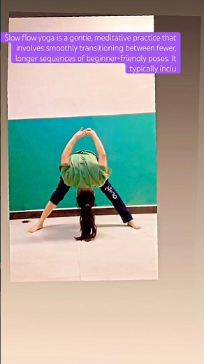 Slow flow yoga is a gentle, meditative practice that involves smoothly