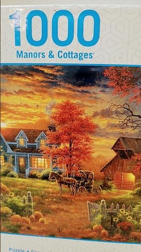 FOR SALE Manors & Cottages Puzzle Opened Complete $10 + shipping #shorts #autumn #homestead #puzzle