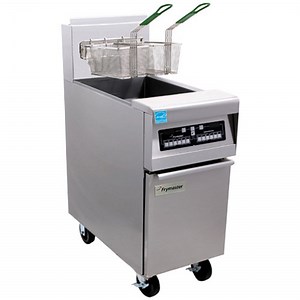 Frymaster PH155-2 Natural Gas High Efficiency Split Pot Fryer 50 lb. - 80,000 BTU