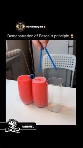 Inside History Hub on Instagram: "Pascal’s Principle explained 🧠💧⚙️ is a simple but powerful idea that helps us understand how pressure works inside liquids. It says that when pressure is applied to a fluid trapped in a closed system, that pressure spreads evenly in every direction without losing strength. This means a small force applied at one point can create a much larger force somewhere else, as long as the fluid is sealed and cannot escape. Follow @insidehistoryhub for more ⚙️🧠 This pri