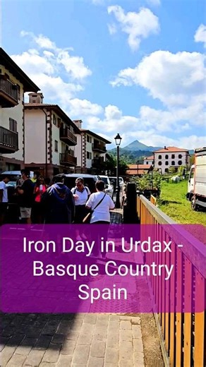 Basque Traditional Festival in Urdax Urdazubi - Iron Day in Urdax Navarre Province Spain