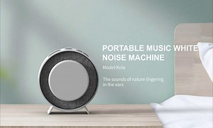 White Noise Machine for Sleeping Baby, Adults, Relaxing & Soothing Nature Sounds Machines with Timer & Memory Function, Breathing Lights and Volume Control, Without Charging Can Last 20H