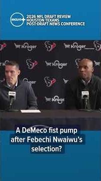 DeMeco Ryans was seen fist pumping after Febechi Nwaiwu’s selection. Here's why