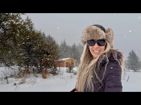 The Big Storm & Cooking on the Wood Stove