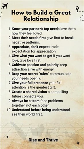 How to Build a Great Relationship