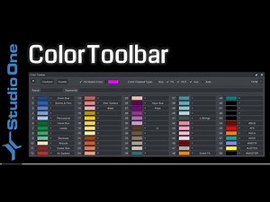 Color Toolbar v2 for Studio One