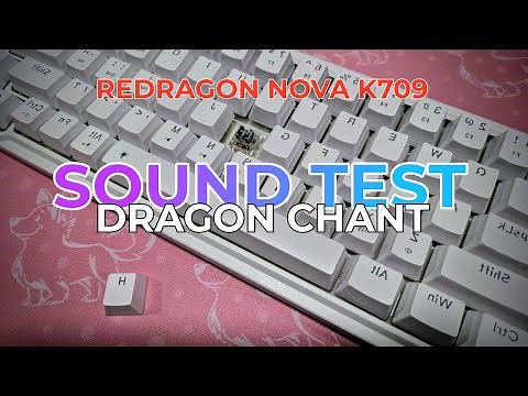 Redragon Nova K709 Mint Mambo Linear Sound Test