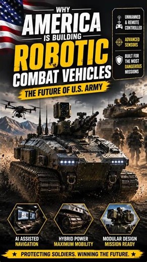 🚀 Why America Is Building Robotic Combat Vehicles Future of the U S Army 🇺🇸🤖
