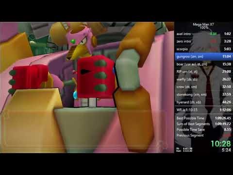 Mega Man X7 100% speedrun in 1:11:29 RTA