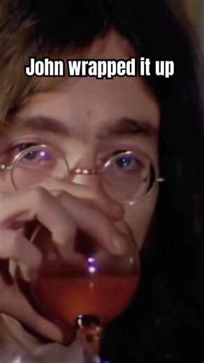 John Lennon wrapping it up for the boys at this scene of "Get Back" #getback #thebeatles